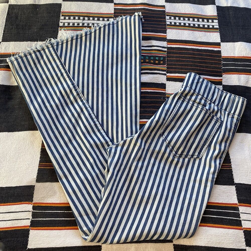 Lucky & Blessed Striped High Rise Bell Bottom Pants! Size Small. Boho. Hippie.